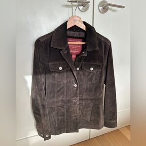 Eddie Bauer Suede Leather Jacket